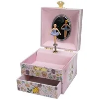 GICO Spielzeug-Arztkoffer Ballerina Schmuckkästchen Rosa – Spieluhr & Fächer für Kinder - 92071