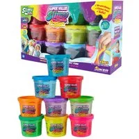 Slimy® Knete Super Value (Original Slimy Slime Set, 1-tlg., mit 3 verschiedenen Spielmassen in 9 Farben), 12 Pack (1272g)