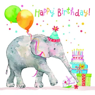 Servietten BIRTHDAY ELEPHANT