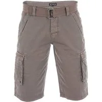 riverso Cargoshorts Herren Shorts RIVAnton Regular Fit Bermudashorts mit Gürtel
