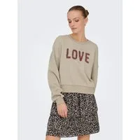 ONLY Sweater ONLKIARA L/S O-NECK CHIFFON MIX SWT