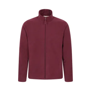 Mountain Warehouse - "Raso" Fleece-Oberteil für Herren, Durchgehender Reißverschluss (Dunkelrot)