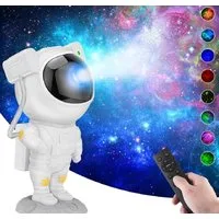 2Pace Projektionslampe 2Pace® Astronauten-Projektor Nachtlicht mit Sternenhimmel, LED fest integriert