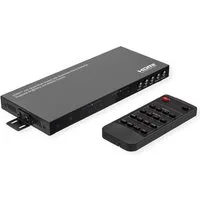 VALUE HDMI Matrix Switch, 4x2 QUAD Multi-Viewer Audio- & Video-Adapter, nahtlose Umschaltung