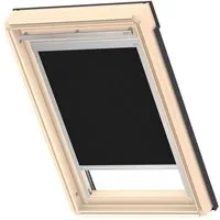 Verdunklungsrollo DBL M08 4249, VELUX, verdunkelnd, ohne Bohren, in Führungsschienen, VELUX »Pick & Click!«, alufarbene Führungsschienen & Griffleiste