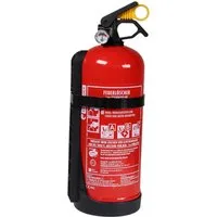 EXDINGER Pulver-Feuerlöscher Autofeuerlöscher Pulver GP-2x ABC 2 kg Halterung Manometer 13A 89 B C, Dauerdruck, ABC-Pulver, (1-St) Manometer, Halterung