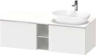 Duravit D-Neo Konsolenwaschtischunterbau wandhängend Weiß Matt 1400x550x459 mm - DE4950R10180000 DE4950R10180000