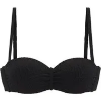 LASCANA Bügel-Bandeau-Bikini-Top Fay, aus eleganter Strukturware