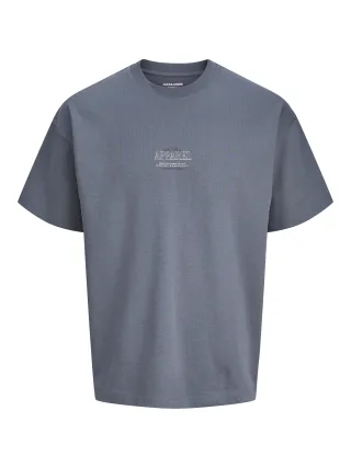 JACK&JONES - JJEBARRON STUDIO TEE SS O-NECK SN Grau - Gr. - L
