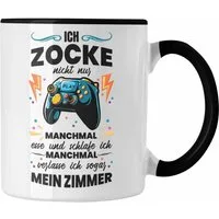 Trendation Tasse Trendation - Lustige Gamer Tasse Ich Zocke Nicht Nur Geschenk Zocker L
