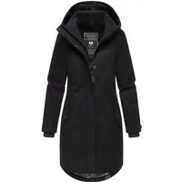 Ragwear Wintermantel Jannisa Coat Klassischer Damen Kurzmantel mit Kapuze