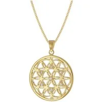 trendor Panzerkette Damen-Mandala 925 Silber Vergoldet