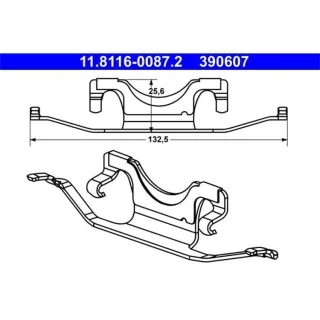 ATE Feder f?r Bremssattel Mercedes Cls E-Klasse