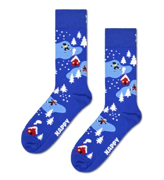 happy socks - Winter Night Sock Blau - Gr. - 36/40