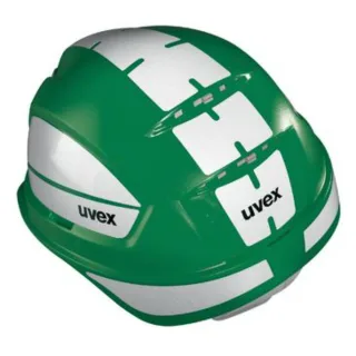uvex pheos B-S-WR Schutzhelm grün mit Reflexset L grün 52 cm - 61 cm - 9772433
