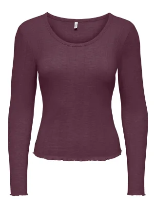 ONLY - ONLTENNA O-NECK L/S TOP JRS NOOS Fig - Gr. - L