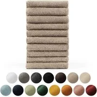 Blumtal Gästehandtücher Premium 10er Set Gästehandtücher rechteckig 30x50cm, Frottee (10-St), Handtücher Set, 100% Baumwolle