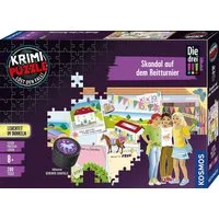 Kosmos Puzzle Krimipuzzle Die drei !!! Skandal auf dem Reitturnier, 200 Puzzleteile, Made in Germany