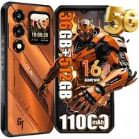 OUKITEL WP66 5G Android 16 Outdoor Smartphone (16,76 cm/6.6 Zoll, 512 GB Speicherplatz, 108 MP Kamera, 6,6'' Display, 36GB+512GB, IP68/IP69K, 11000mAh, NFC, OTG)