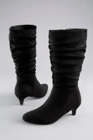 Aniston SHOES Stiefel mit Raffungen am slouchy Schaft - NEUE KOLLEKTION