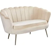 SalesFever 2-Sitzer Clam Komfort-Duo-Sitz, Muscheldesign-Breite 136 cm: Pure Extravaganz