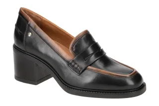 Pikolinos W8X-3850 HUESCA Damen Pumps Schwarz Leder Fu?bett Gummisohle