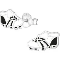 Order & Smile Schmuck Paar Ohrstecker Kinderohrstecker Silber Ohrringe Fußball Schuhe