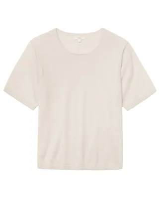 yerse - T-Shirt aus Merinowolle beige - Gr. - S