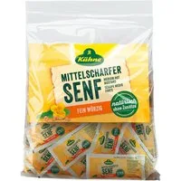 Kühne Saucen, Kuehne Mittelscharfer Senf in Portionen ideal für Gastrobedarf 1500g
