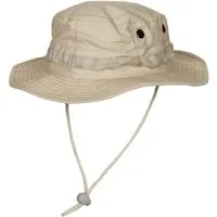 MFH Outdoorhut US GI Buschhut, mit Kinnband, GI Boonie, Rip Stop, khaki (1-St)