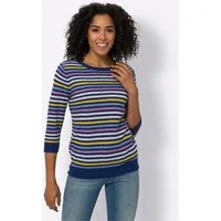 Sieh an! Strickpullover Ajour-Pullover 3/4-Arm Ajour