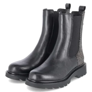 Tamaris Chelsea Boots - Gr. 37 - Schwarz - Textil & Synthetik