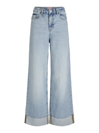 JJXX - JXTOKYO WIDE FOLD UP HW R6169 DNM LN Light Blue Denim - Gr. - 32