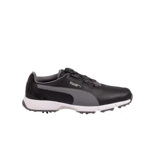 Puma Drive Fusion Disc Black Smooth Leder Herren Trainer 192226 02