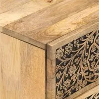 vidaXL Nachttisch Nachttische 2 Stk. 40x33x46 cm Massivholz (2-St)