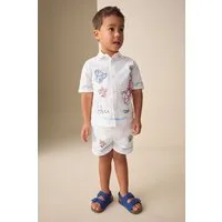 Next Shirt & Shorts Kurzärmeliges T-Shirt und Shorts im Set (2-tlg)