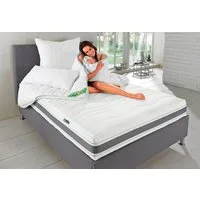 Kaltschaummatratze Punktoflex de Luxe KS, Matratze in 90x200 cm, 140x200 cm, fan, 22 cm hoch, 7-Zonen-Luxus-Kaltschaum-Matratze, Greenfirst-Veredelung gegen Milben