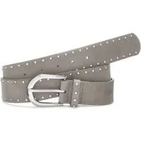 LASCANA Hüftgürtel Nietengürtel, Anzuggürtel, Gürtel, Jeansgürtel, Hosengürtel in Veloursleder-Optik mit kleinen Nieten für Jeans & Hosen