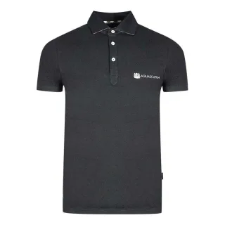 Aquascutum - "Aldis" Poloshirt für Herren/Damen Unisex (Schwarz)