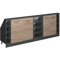 Vicco Kommode Rion, Sonoma/Anthrazit/Anthrazit, 5er Set (5 St)