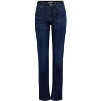 ONLY Slim-fit-Jeans ONLPOWER MW PUSH UP SLIM STRAIGHT DNM Baumwollmischung, mid waist, slim fit