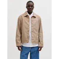 Jack & Jones Hemdjacke JJECASABLANCA SHACKET SN mit auffälliger Knopfleiste