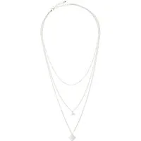 LASCANA Kette mit Anhänger Halskette, mehrreihige Halskette, geometische Anhänger