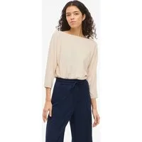 Vila 3/4 Arm-Pullover VIMALU BOATNECK 3/4 SLEEVE KNIT TOP-NOOS Materialmix, loose fit