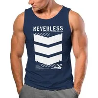 Neverless Tanktop Herren Tank-Top Techwear Trend Motive Japanese Streetstyle Military mit Print