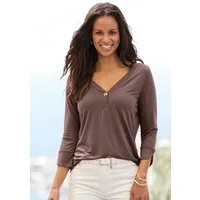 LASCANA Blusenshirt mit Knopfdetails aus pflegeleichter Jersey- Qualität mit Viskose, sommerlich leicht