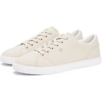 Tommy Hilfiger TH LOW PROFILE VULC CANVAS Plateausneaker Halbschuh, Schnürer, Freizeitschuh mit gepolstertem Schaftrand