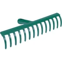 TRIZERATOP Gartenrechen Grabie metal 34cm, 14-zębów nieopr. flo, (Metallrechen 34 cm, 14 Zinken, ohne Stiel)