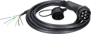 efuturo Ladekabel gerade, Ende offen auf Typ 2 Stecker, 3 Phasen, bis zu 11 kW, 16 A, 400 V, 5m - 117.7235
