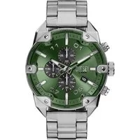 Diesel Chronograph Spiked DZ4712, Quarzuhr, Armbanduhr, Herrenuhr, Edelstahlarmband, analog, Tag